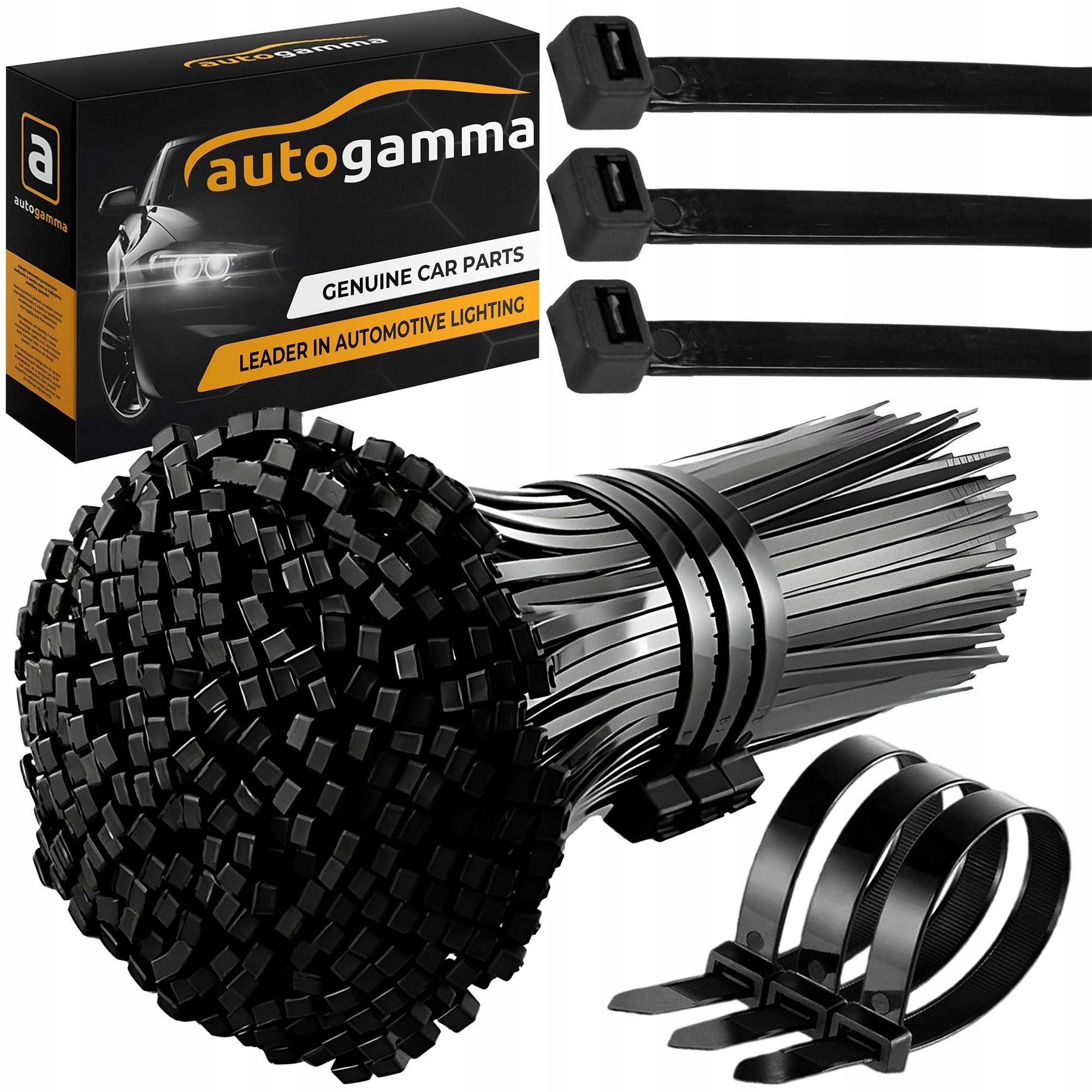 Bardzo mocne Opaski zaciskowe trytytki ziperki 3x120mm Zestaw 100 szt.