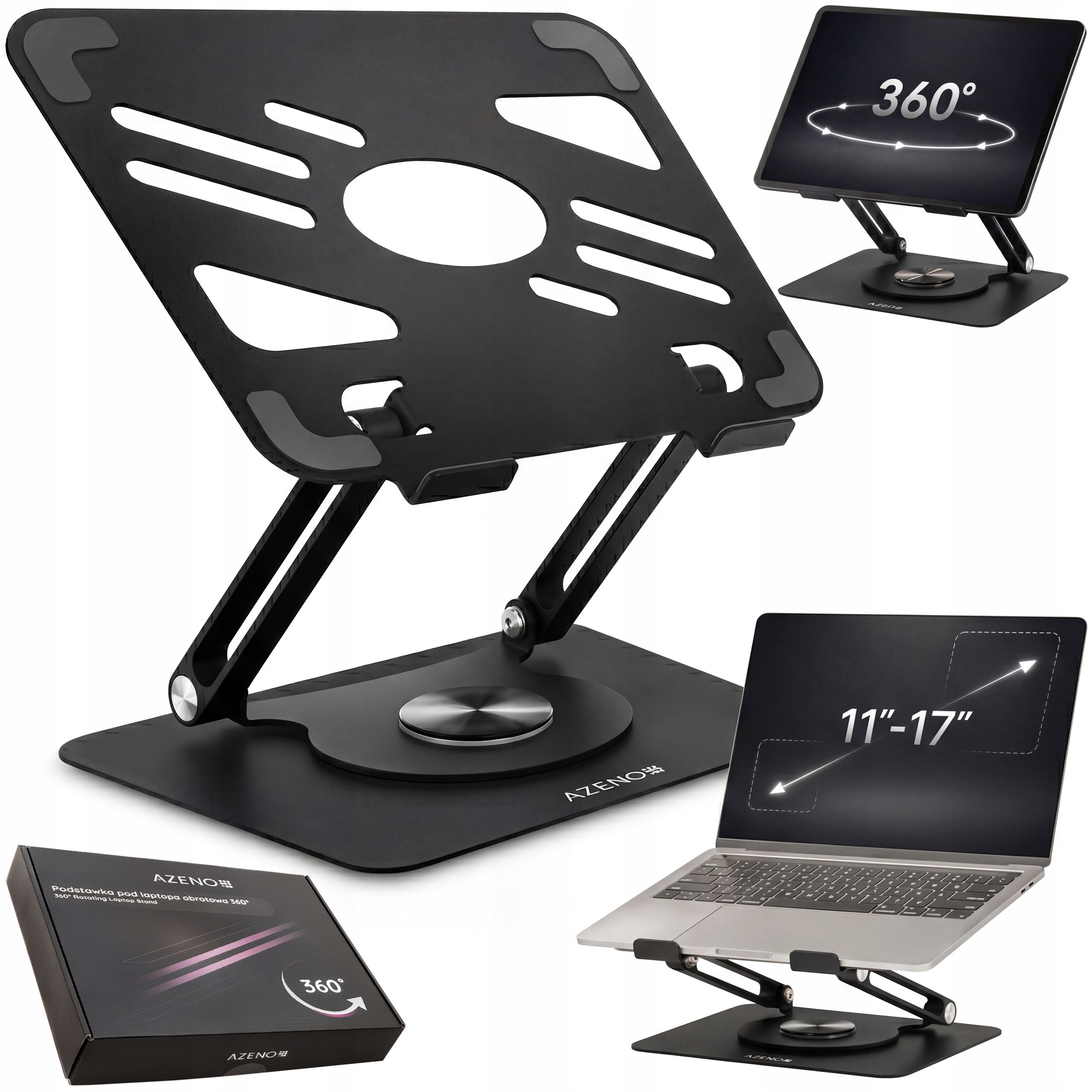 Podstawka Pod Laptopa 17 Regulowana Obrotowa 360 stopni Stolik Pod Laptopa