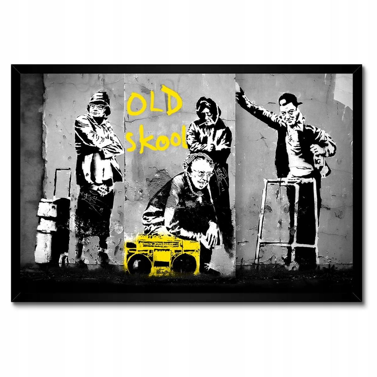 Plakáty v rámu 60x40 Banksy Old school