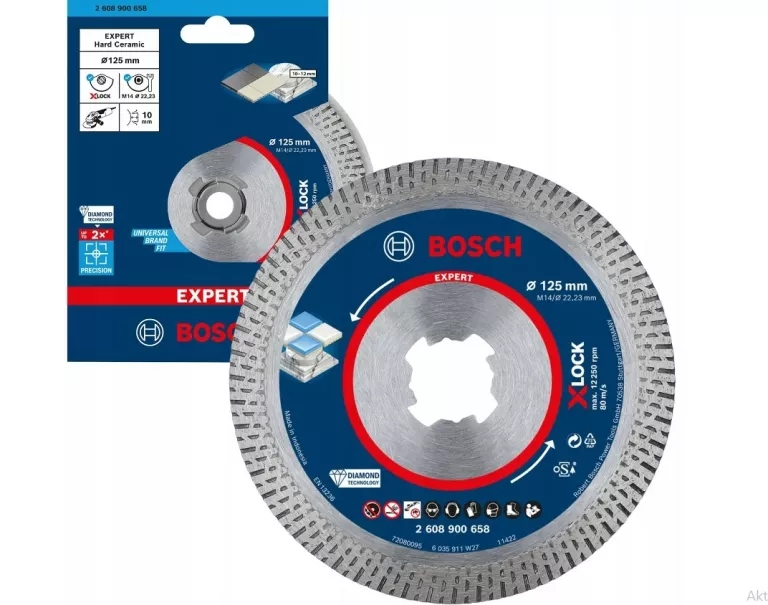Diamentowa Tarcza Tnąca Expert Hardceramic X-lock 125 X 22,23 X 1,4 X 10 M