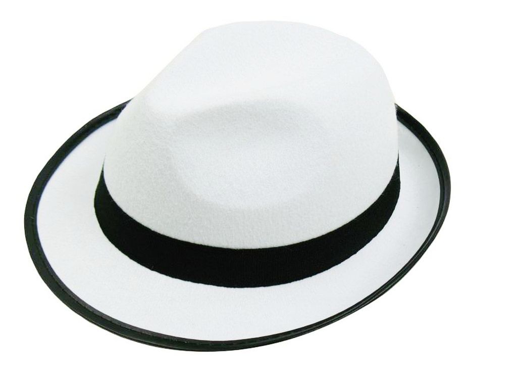 

Kapelusz Gangster Al Capone Jackson Biały