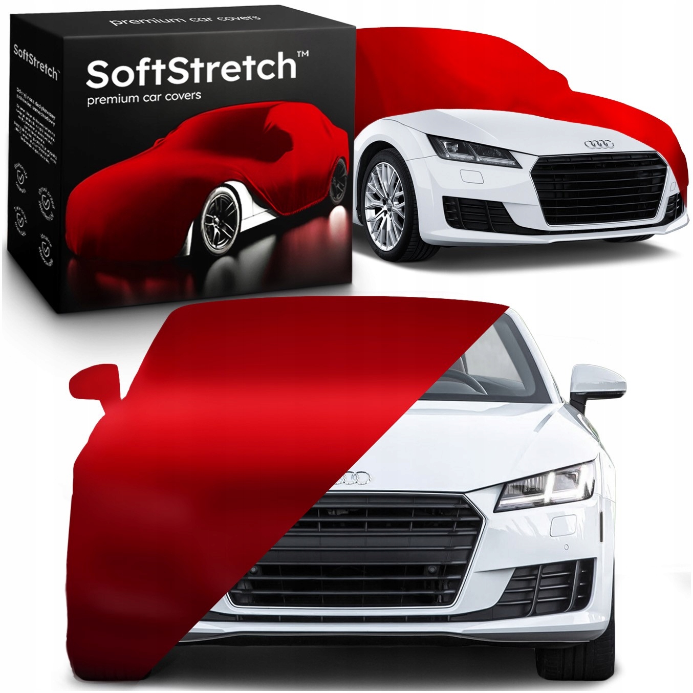 Kryt auta SoftStretch pro Audi Tt 8S červený