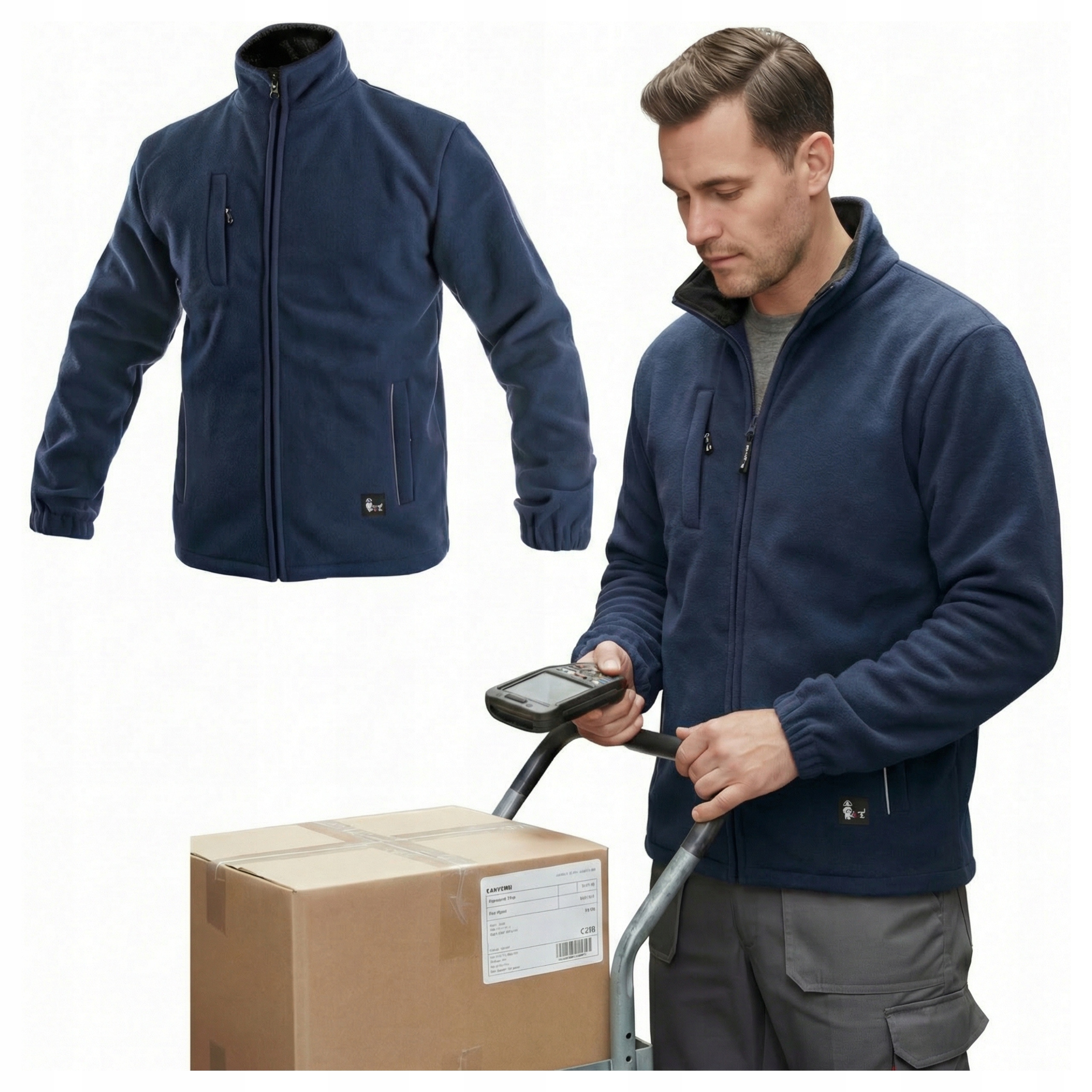 Sportovní Mikina Teplá Polar Pánská Magros Otawa Granátová Pánská Teplá 450g XL