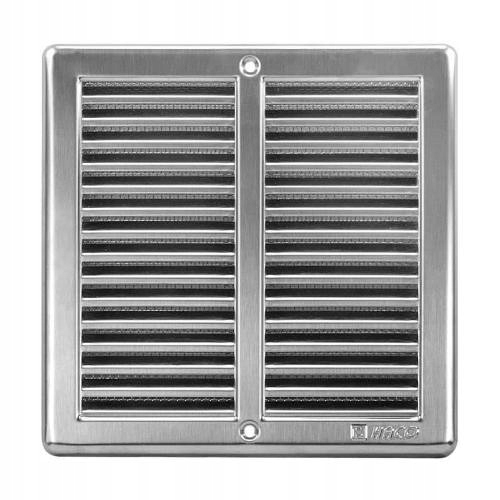 Haco Mřížka větrací se síťovinou VM 200 x 200 mm nerez 0707