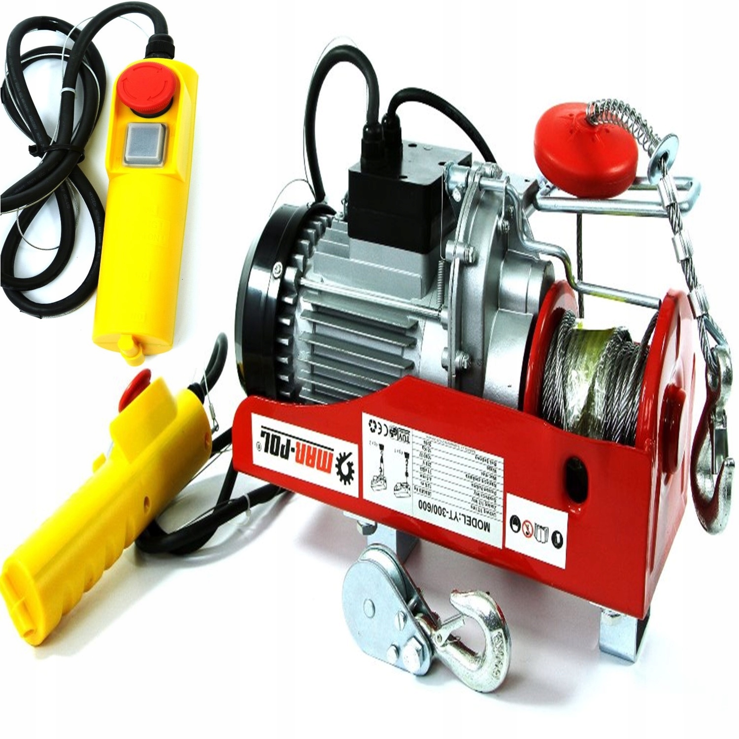 Elektrický Lanový Naviják 600kg 230V Stavební Rameno