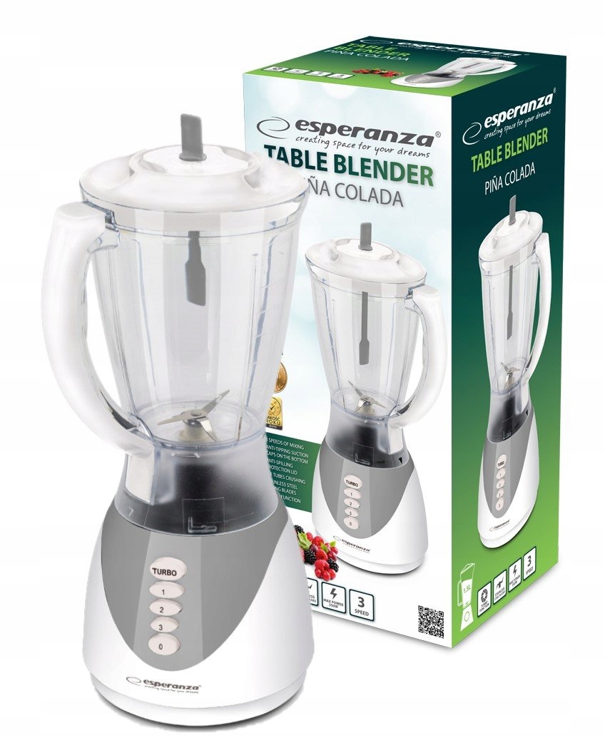 Zdjęcia - Mikser Turbo Blender Kielichowy Kuchenny  Koktajle 1,5L 350W Funkcja 