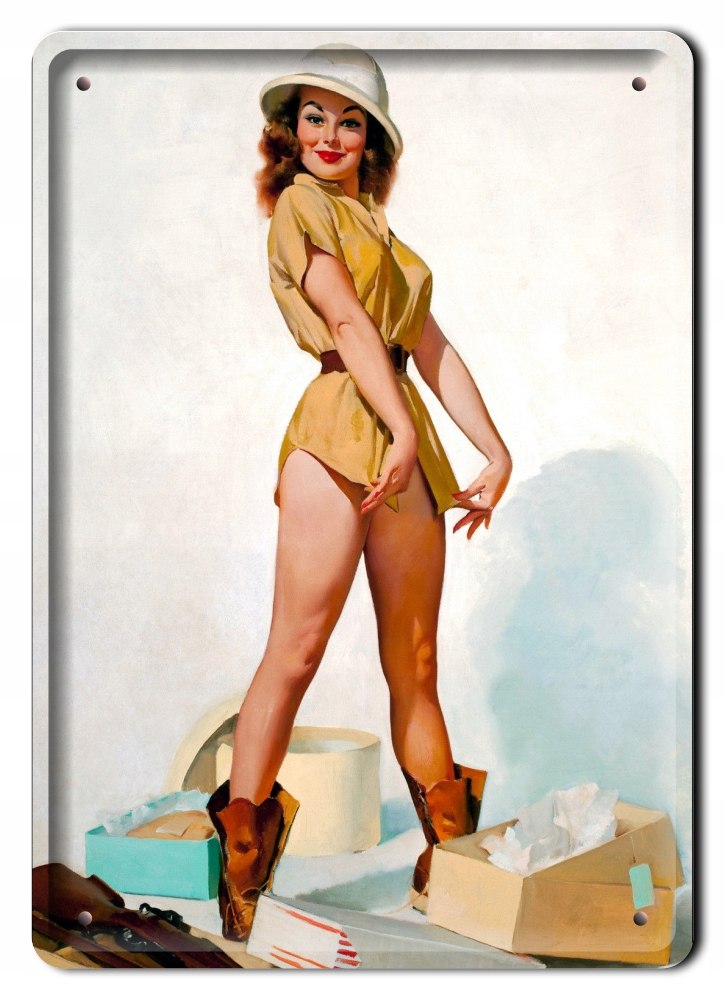 Pani Po Zakupach Metalowy Szyld Plakat RETRO#07882