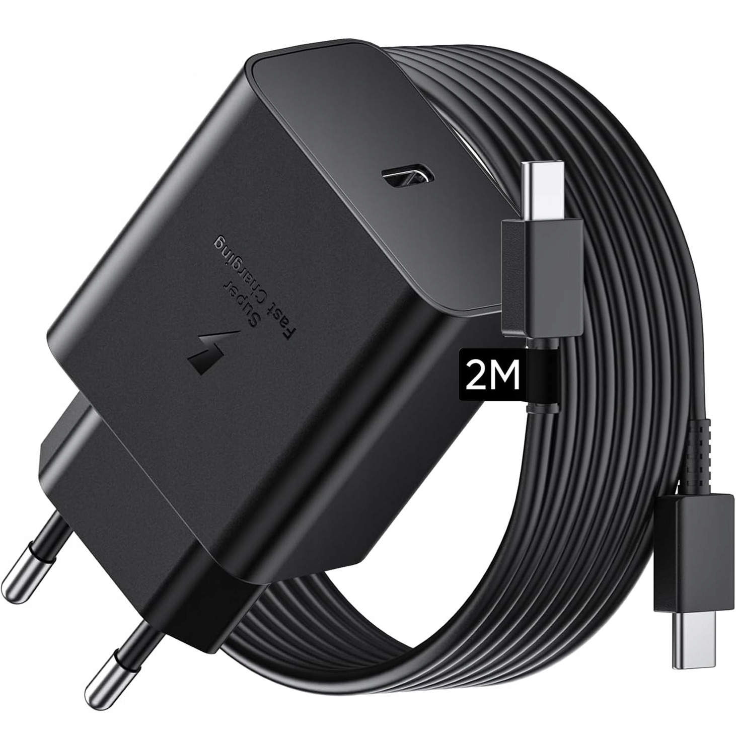 Ultra Rychlá Nabíječka Telefonu Univerzální Kostka 45W Kabel Usb-c 2 M