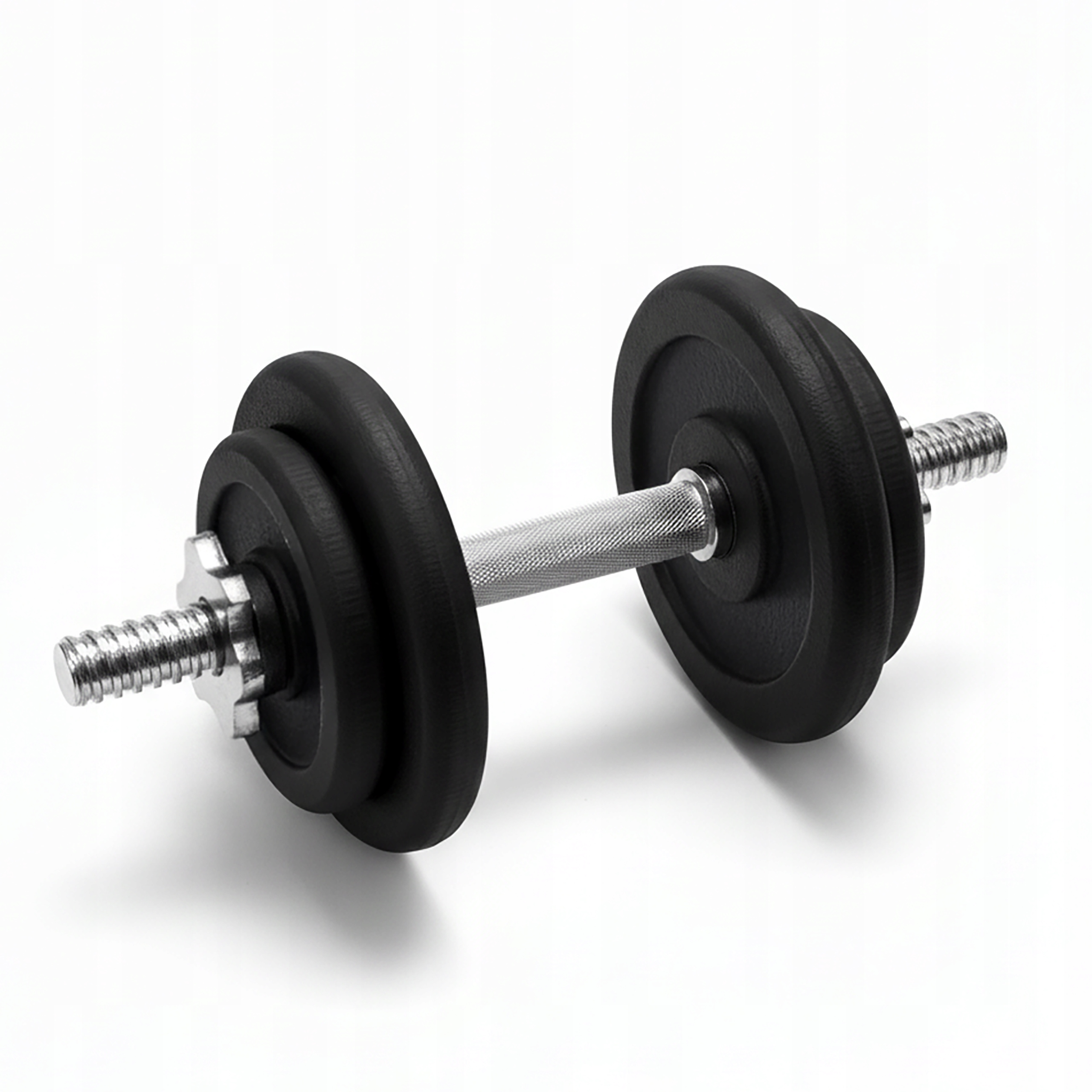 Hantla Żeliwna 1x10kg gryf Talerze zestaw 10kg