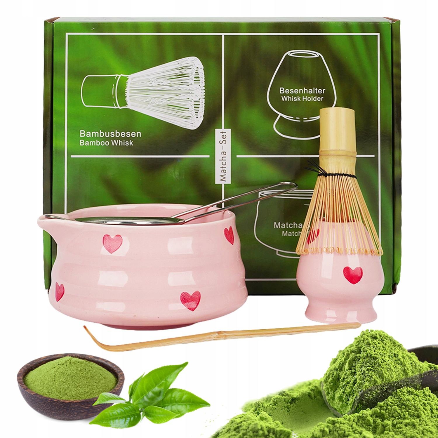 Levně Sada Na Čaj Matcha, 5-DÍLNÁ Sada Pro Čajový Obřad