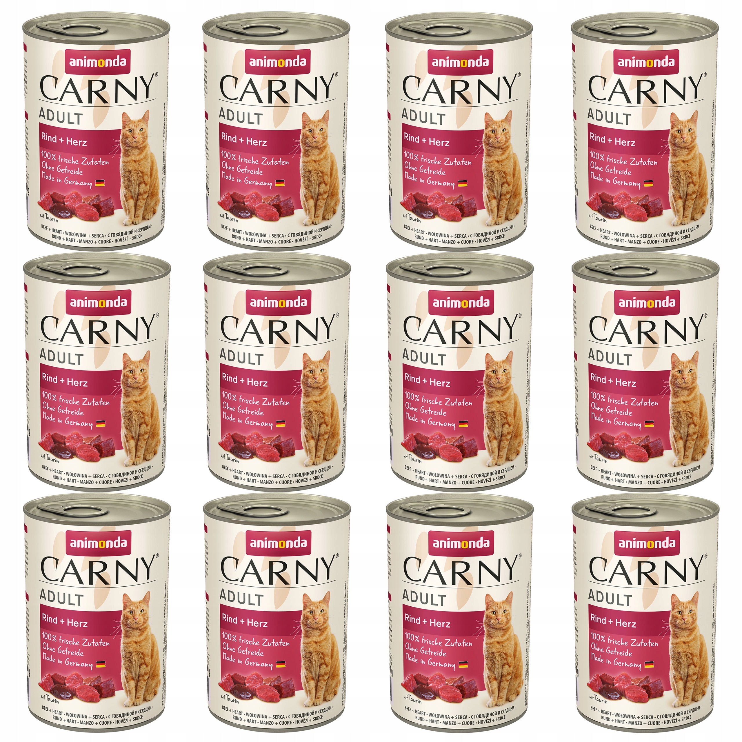 Levně Animonda Carny krmivo pro kočky Hovězí maso se srdíčky 12 x 400 g