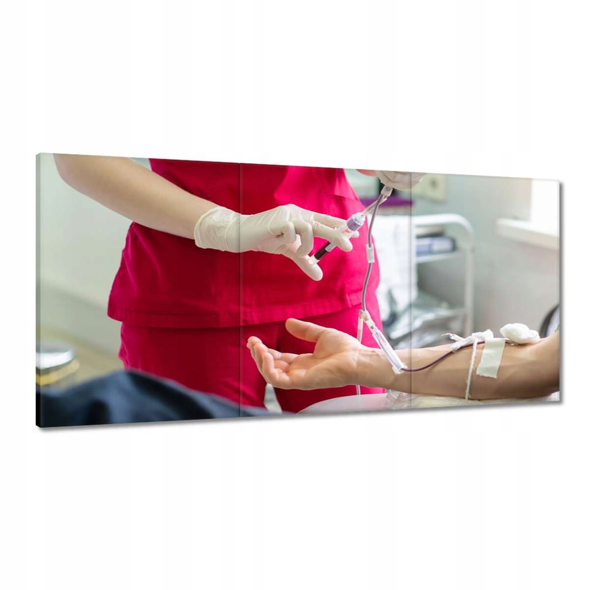 Obrazy 180x90 Odber krvi od darcu