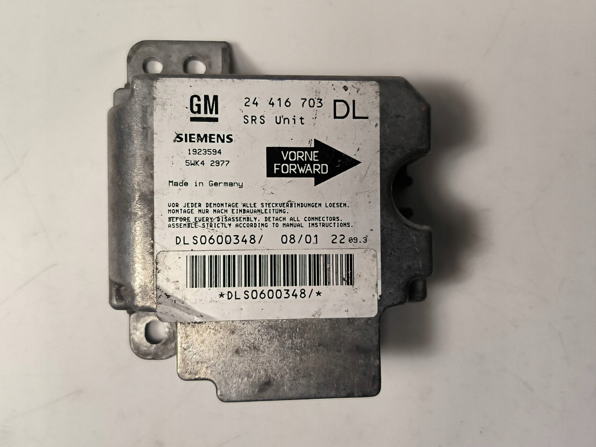 module SENSOR airbag 24416703 OPEL ASTRA G