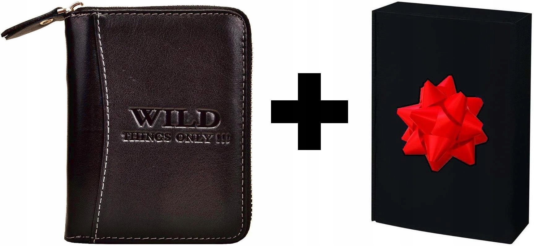 Černá Kožená Pánská Peněženka na Zip Vertikální Mladistvá Wild