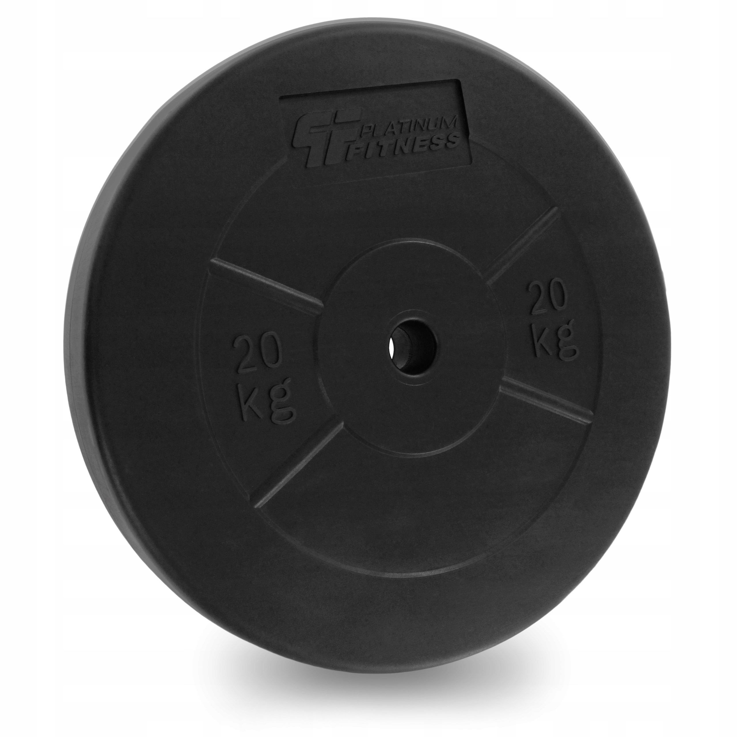 Platinum Fitness Obciążenie Bitumiczne 20kg Krążek Obciążnik Talerz Bitumik