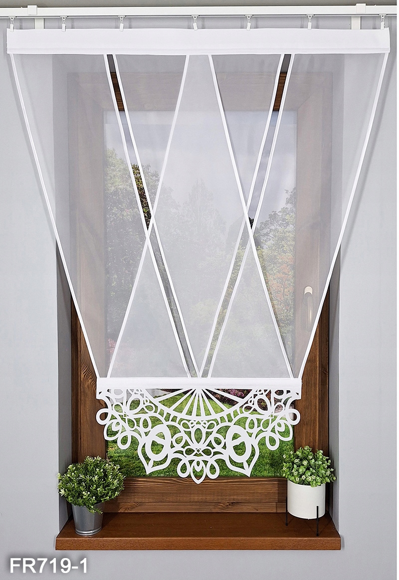 Panel okienny Firana panelowa V-ka FR719 110x115 cm, 20 wzorów