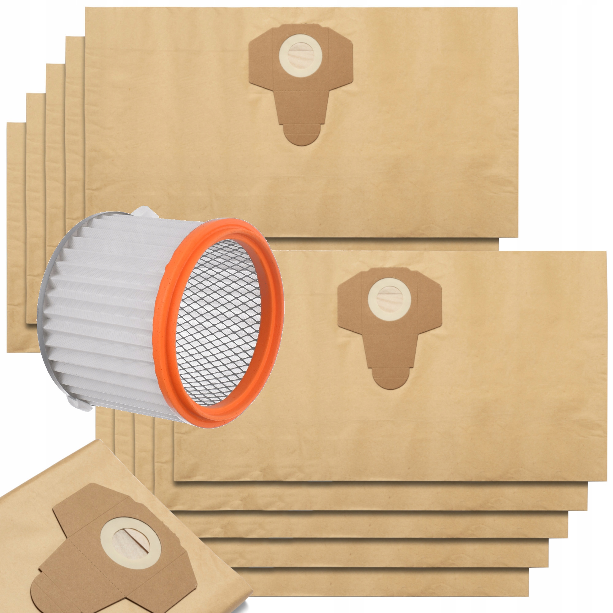 10xSáčky do vysavače Macallister 1400 1250 W 1400 W 1250 W Omyvatelný filtr