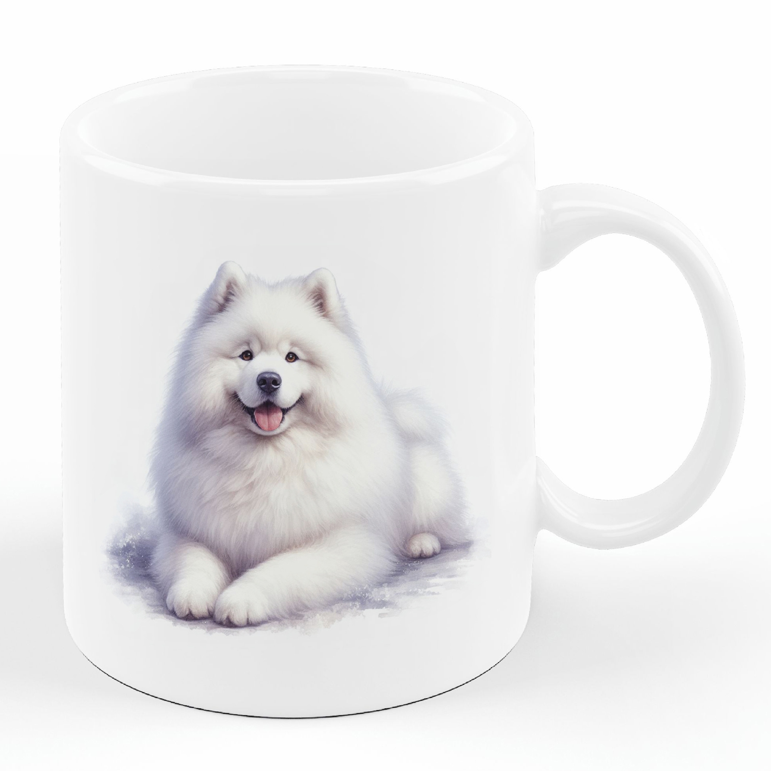 Kubek Pies Samoyed ceramika 330 ml