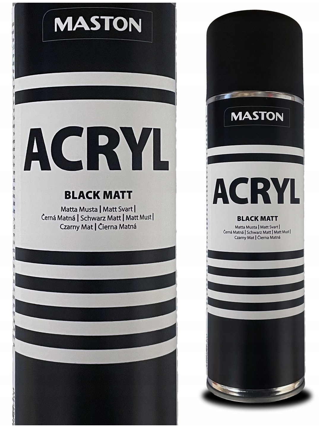 Maston Lakier W Sprayu Czarny Mat 500ML