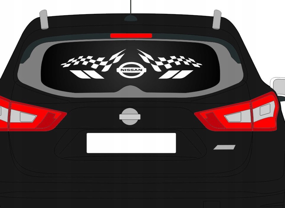 

Naklejka na tylną szybę Nissan Qashqai
