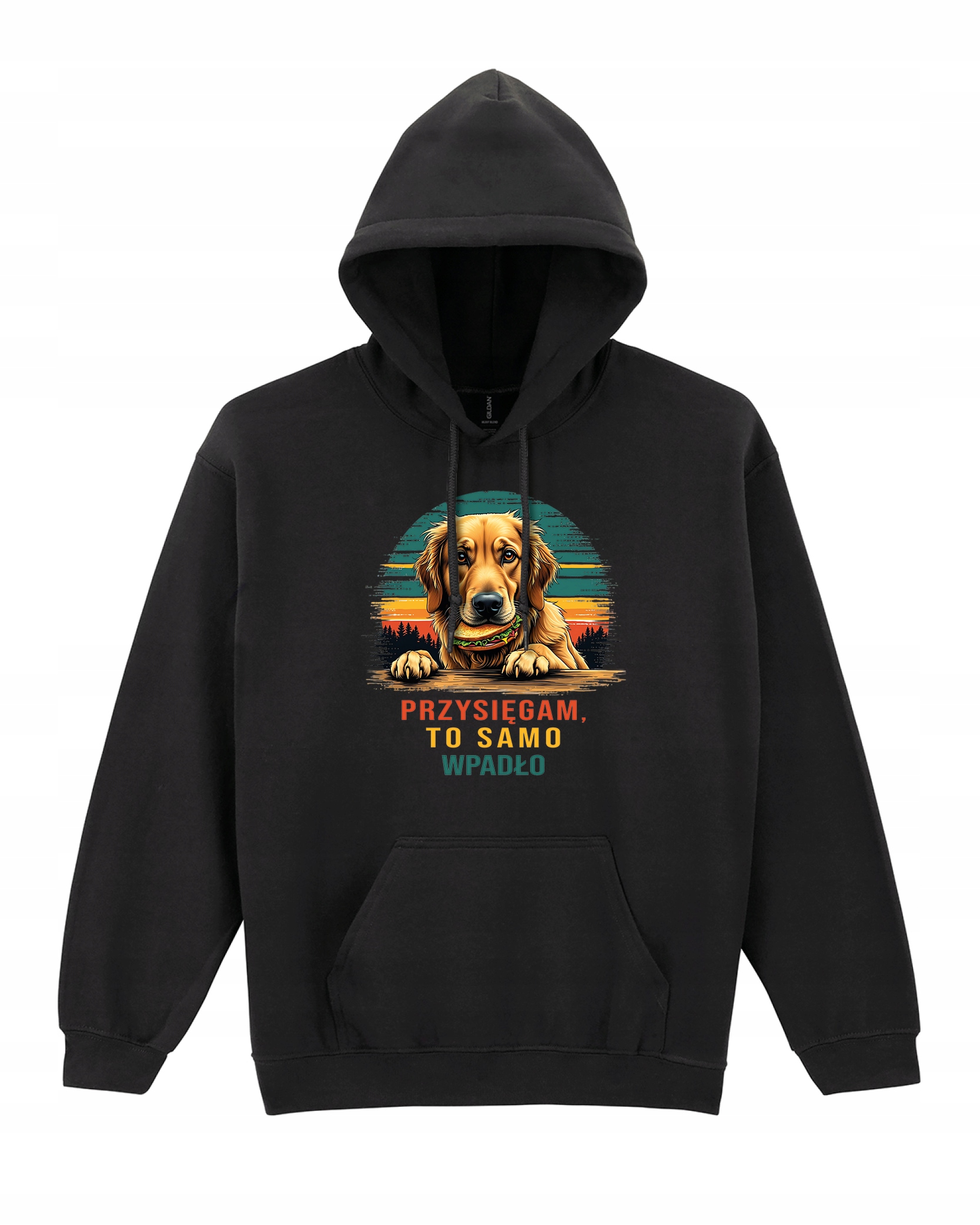 Totéž se stalo se Mikina zábavná mikina s potiskem černá, M