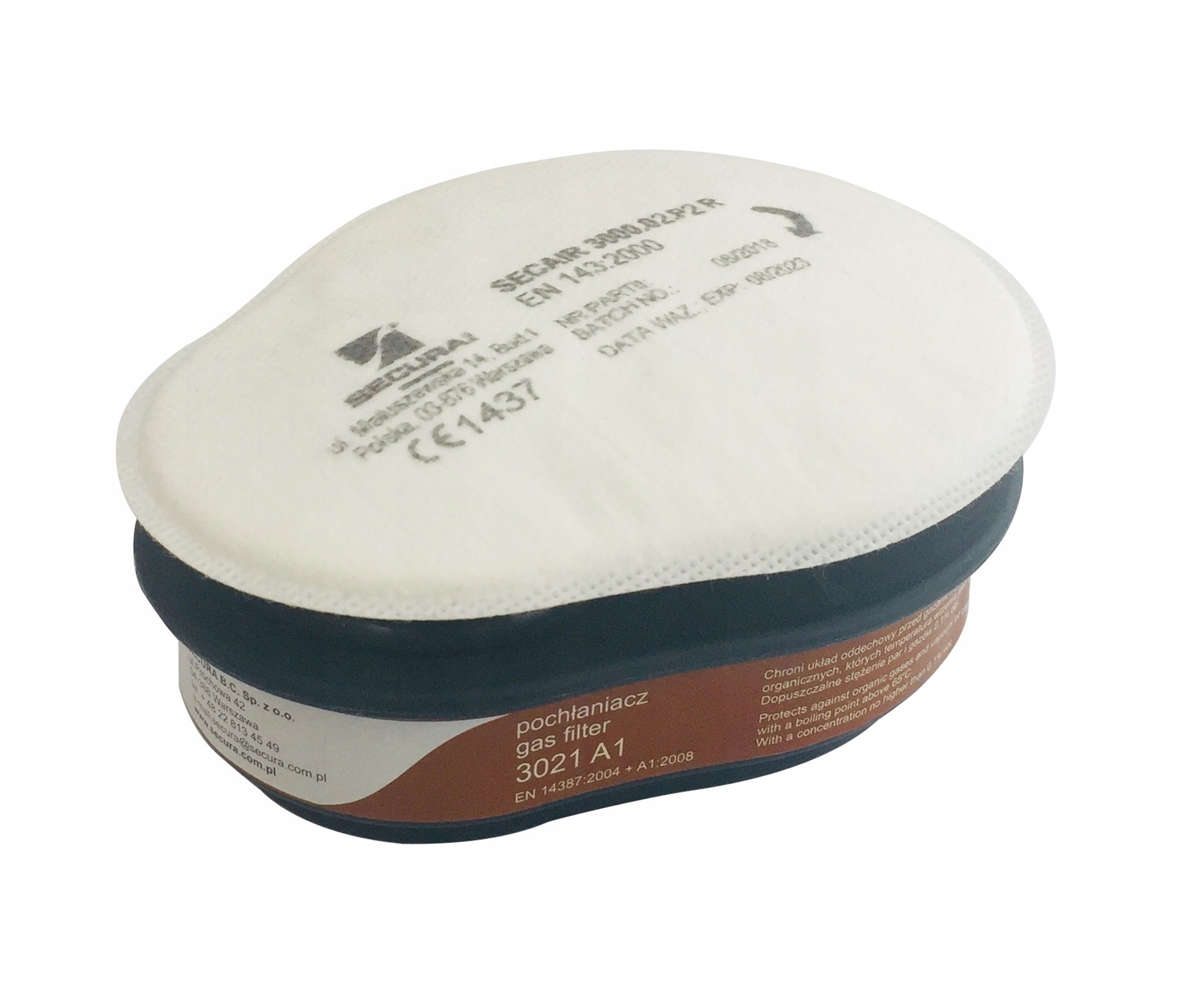 

Filtr zestaw 3041 A1P2 do masek Secura kpl.2 szt