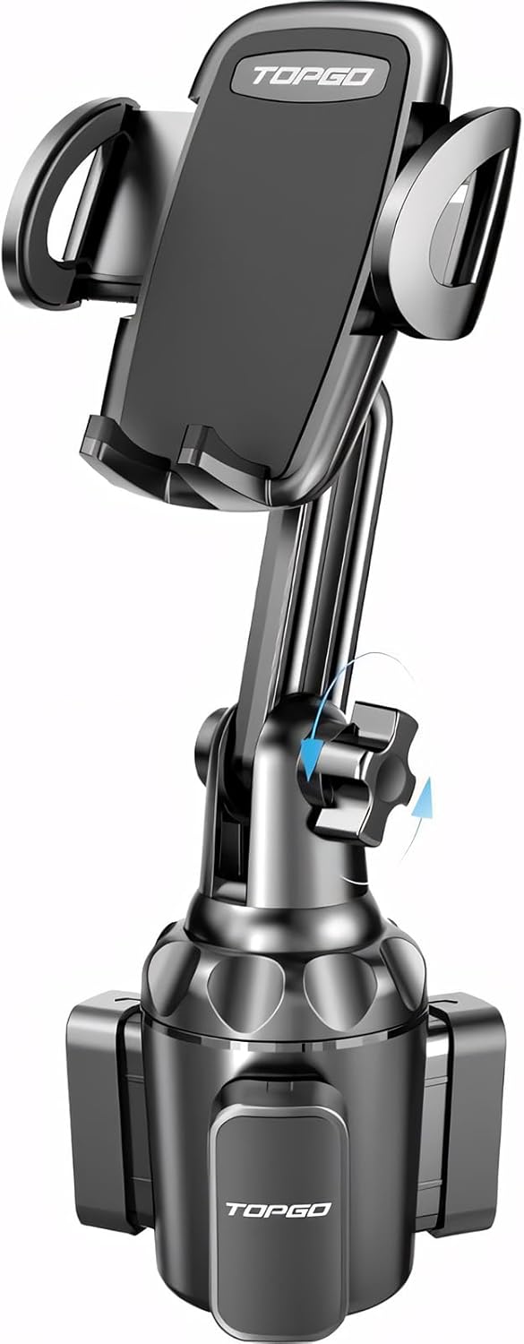 Samochodowy Uchwyt statyw do telefonu TopGo czarny na kubek