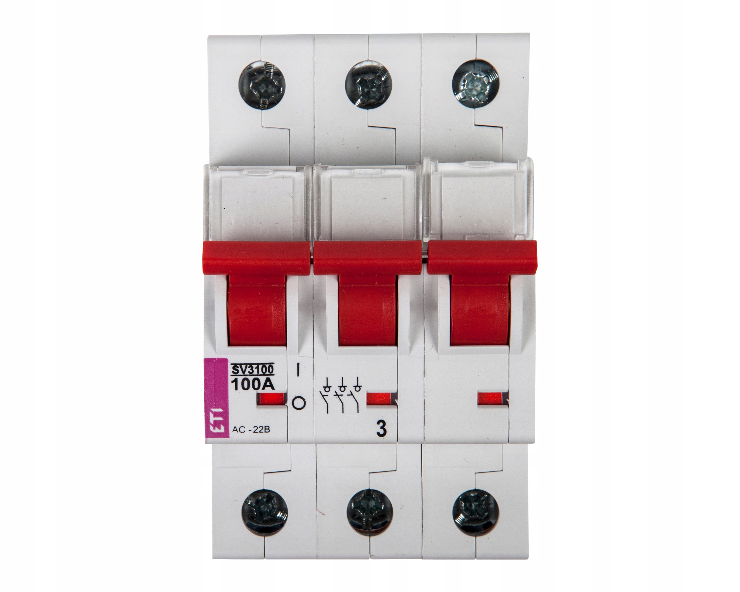 Izolační odpojovač 3P 100A SV3100 modulární Eti