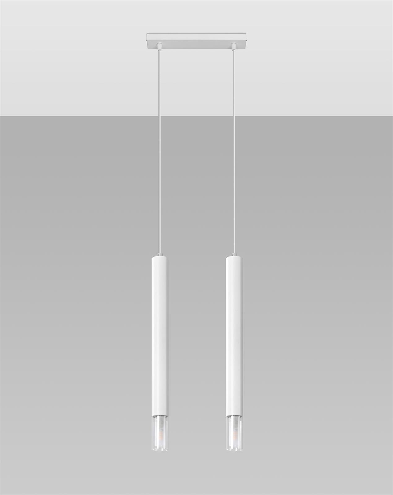 Závěsná lampa Wezyr 2 bílá