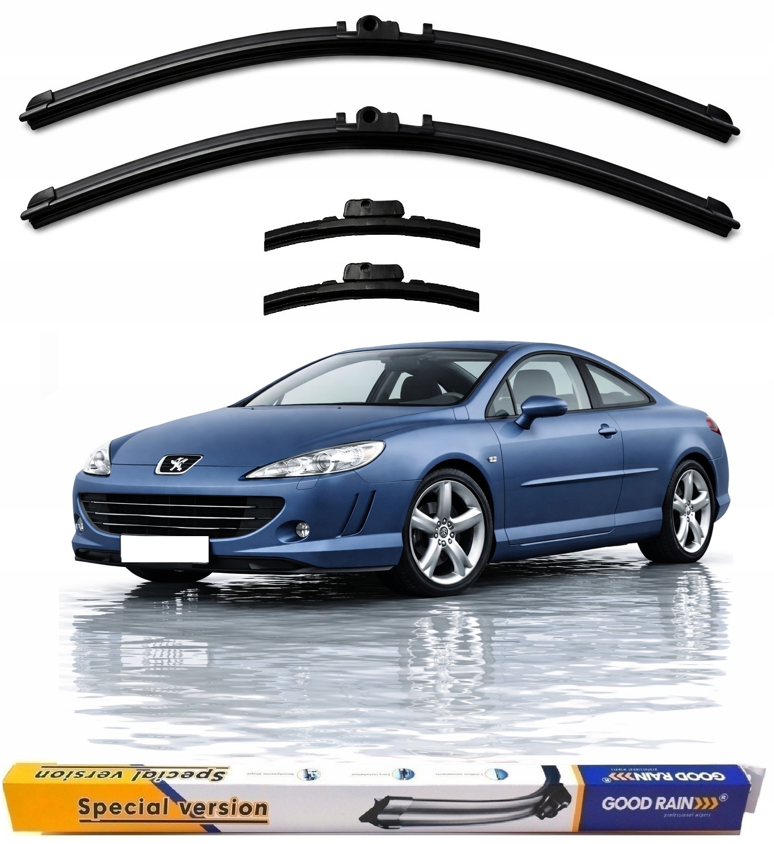 Przód Wycieraczki Samochodowe Komplet 2x700mm Citroen C6 Peugeot 407 Coupe