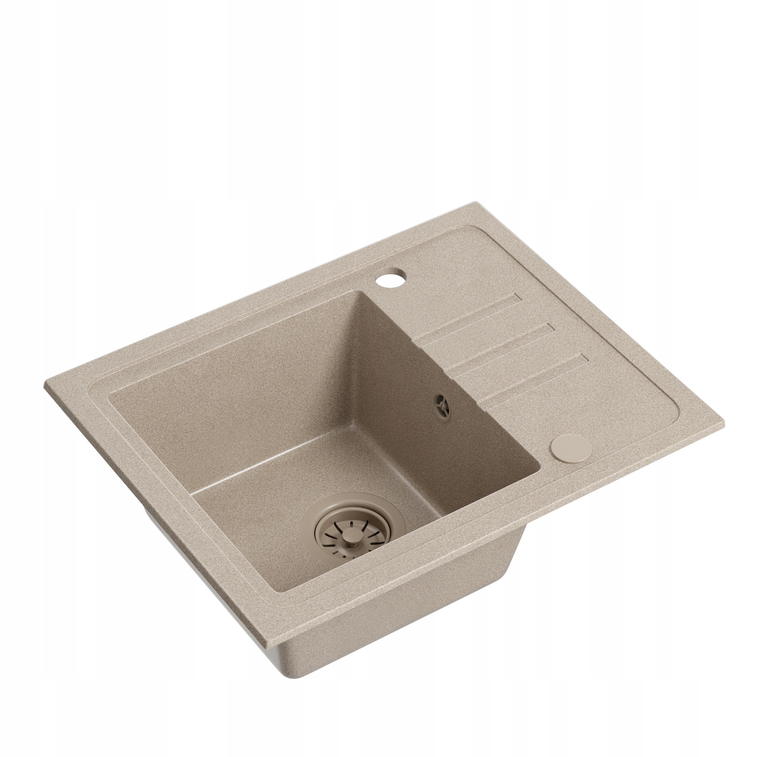 Quadron Ben 116 Granitový drez Batéria 1 komora 55x44 cm Béžová/Béžová