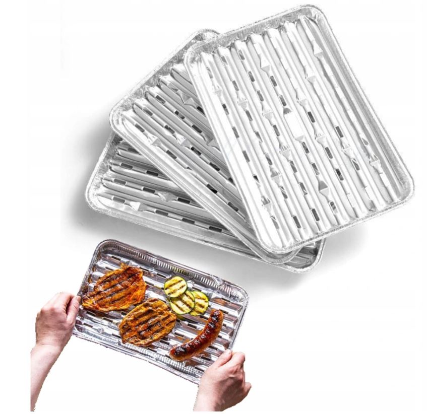 

Tacki na grilla aluminiowe jednorazowe 4 sztuki