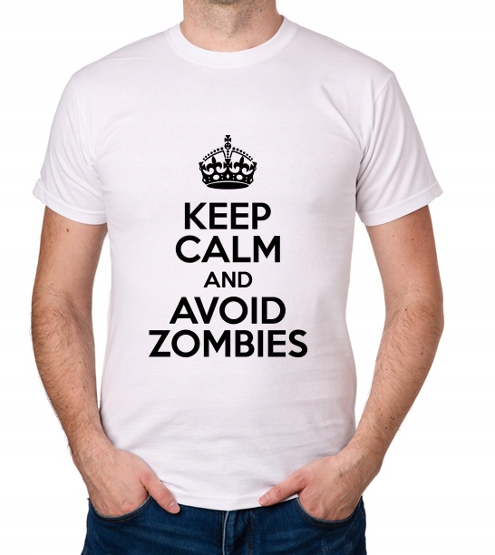 

koszulka Keep Calm And Avoid Zombies prezent