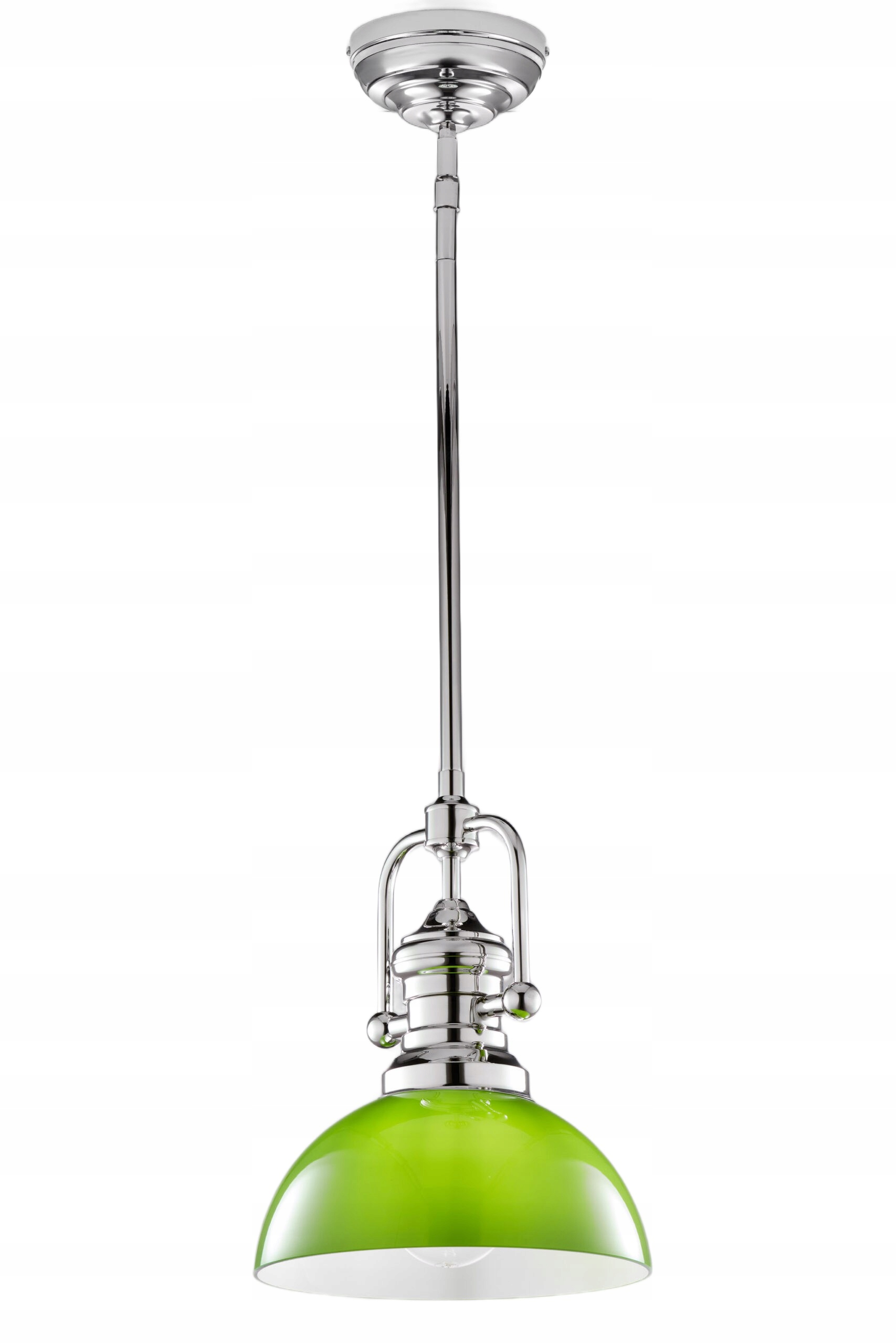 Jupiter Závesná lampa Platino strieborná poniklovaná 1xE27 15W sklenená