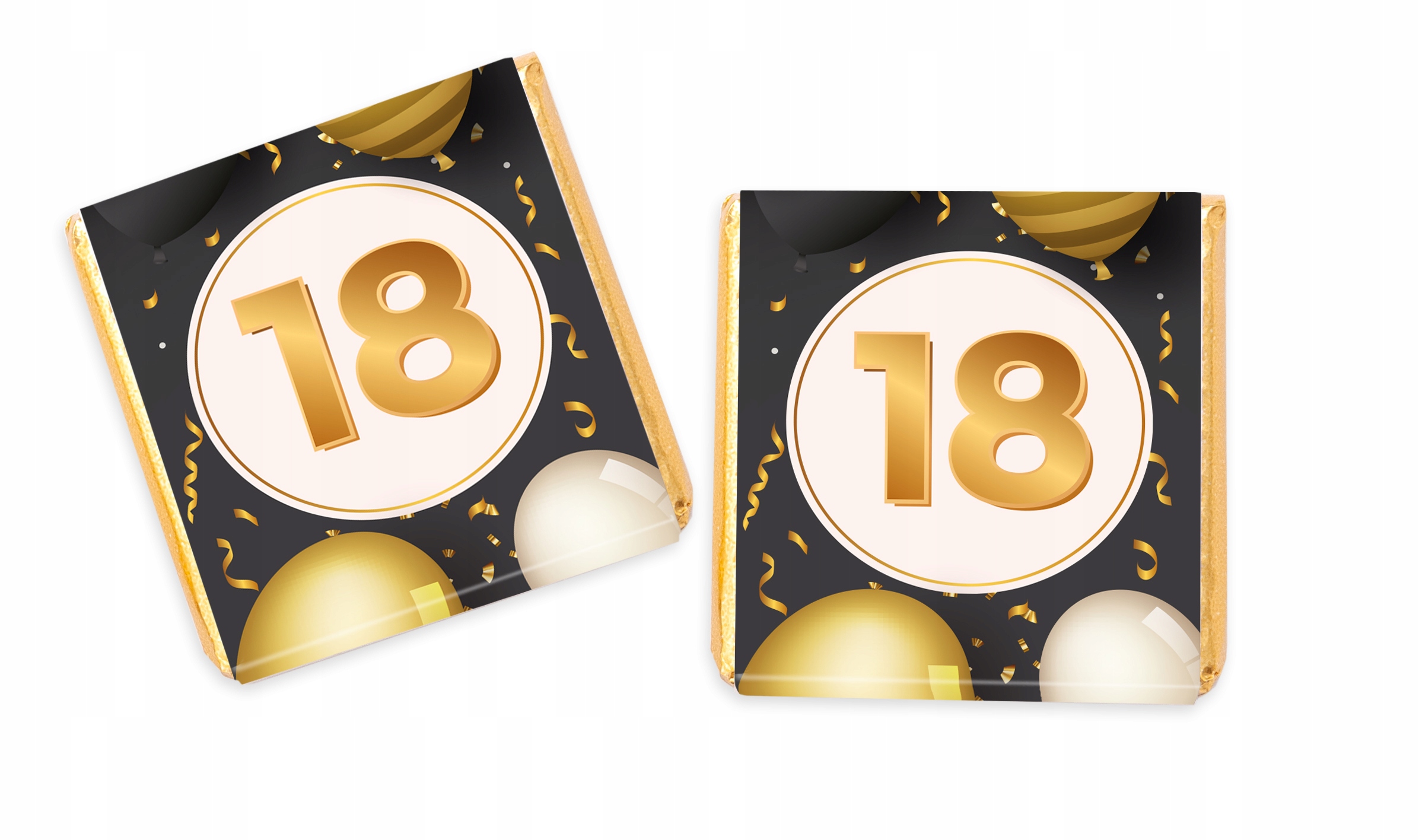 Levně Čokoládky k 18. narozeninám, sada 50 ks, poděkování hostům