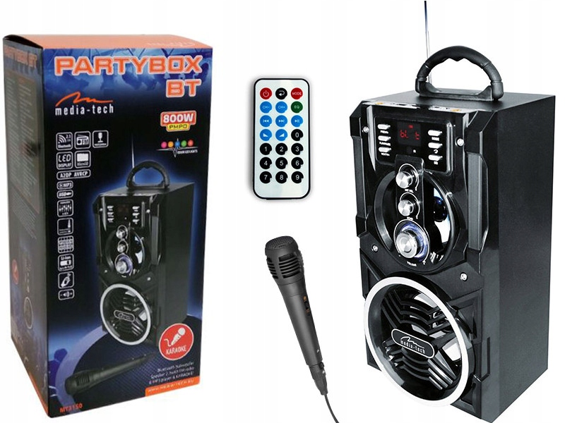 

Głośnik Bluetooth Media-Tech MT3150 18W Karaoke