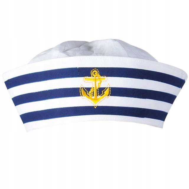 

biała Czapka marynarza Marynarz majtek Kowica