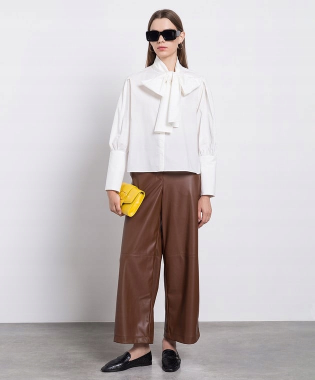 Bílá košile s vázáním Twinset Actitude L