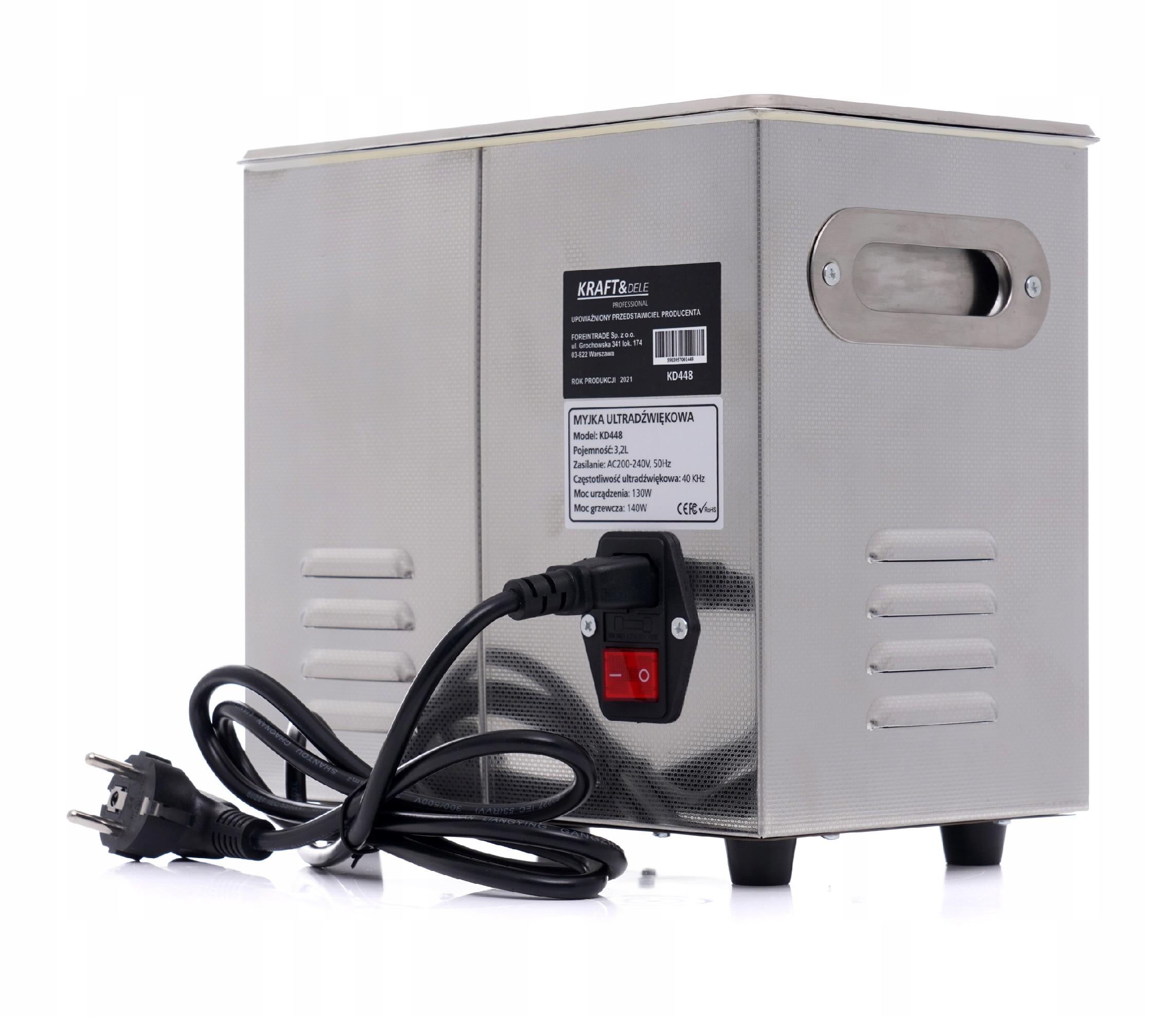 MYJKA WANNA ULTRADZWIEKOWA 3 2L MYCIA CZESCI 140W Producent code KD448