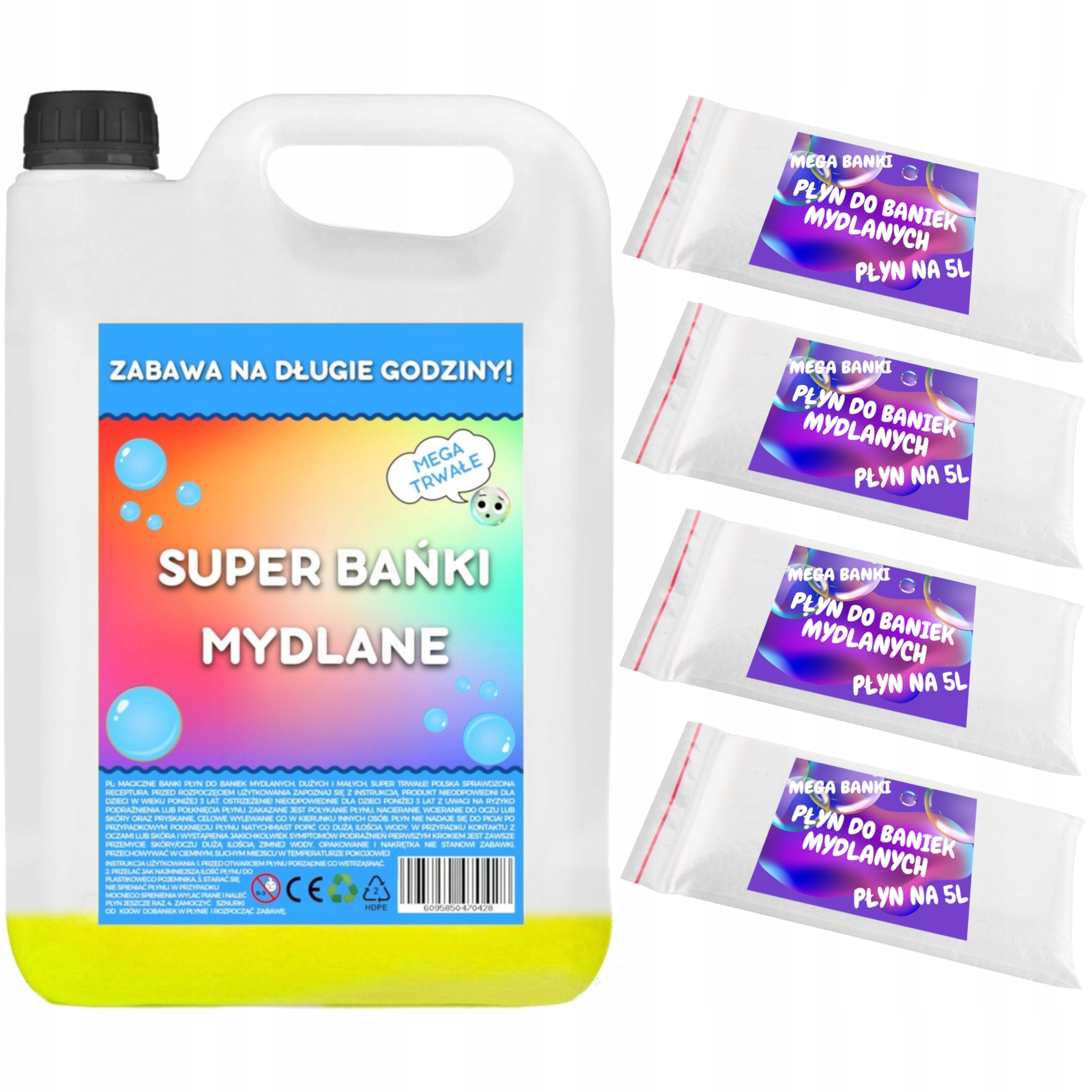 

Płyn do baniek mydlanych dużych koncentrat 25 L 5l