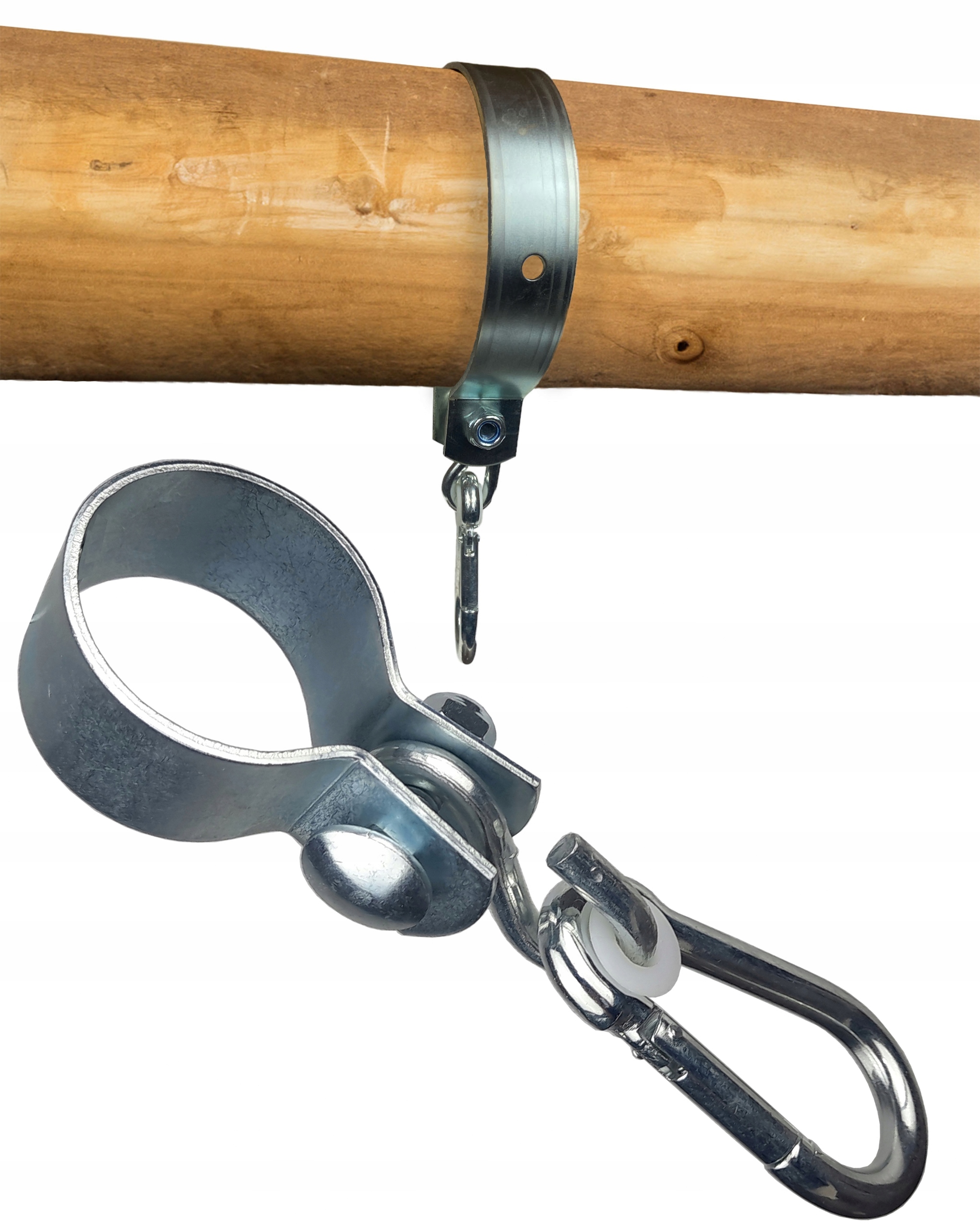 Mocowanie huśtawki obejma okrągła hak huśtawkowy fi 50 mm ocynk