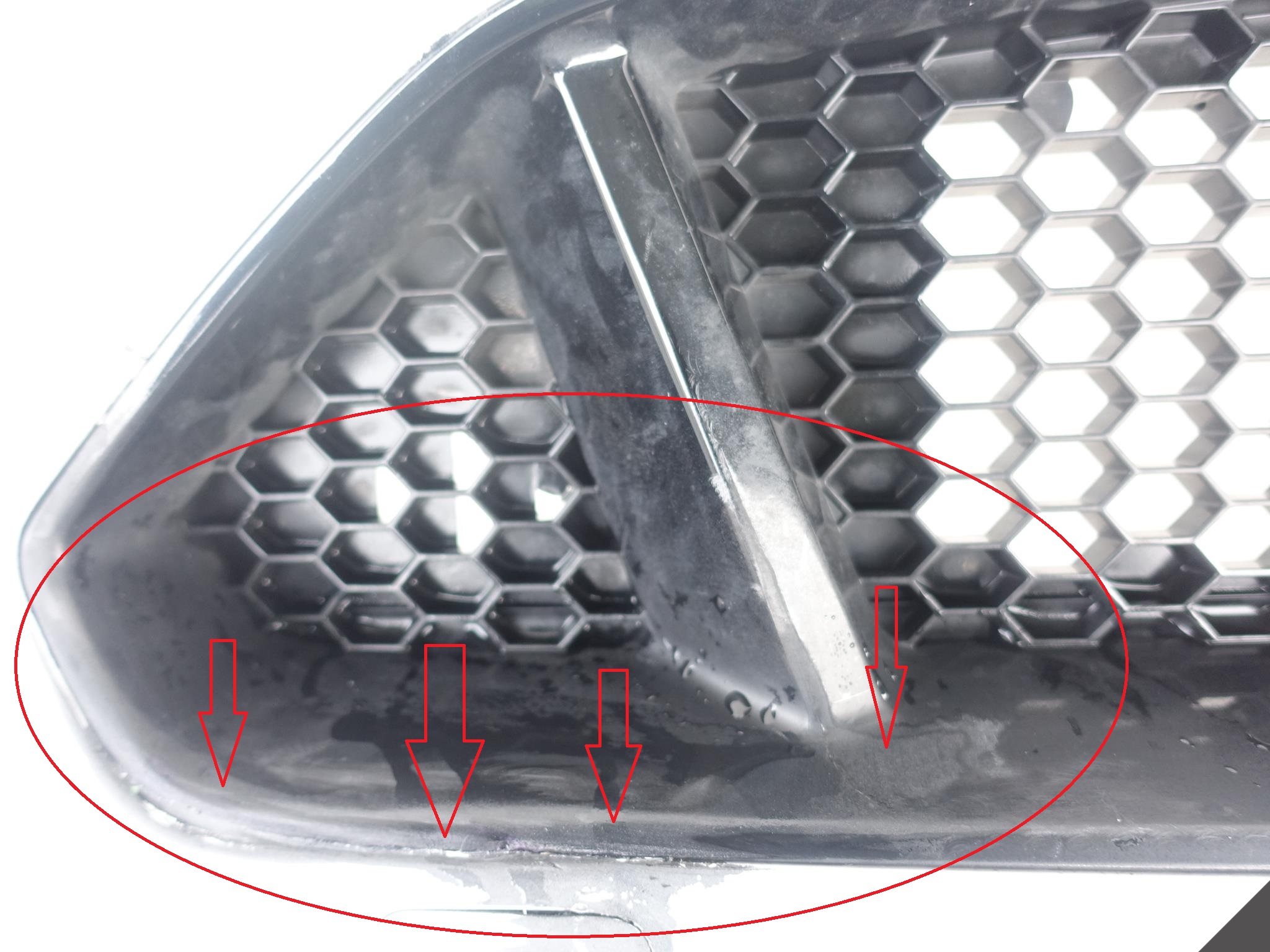 FORD MUSTANG VI 6 LIFT 17- bumper grid SPOILER
