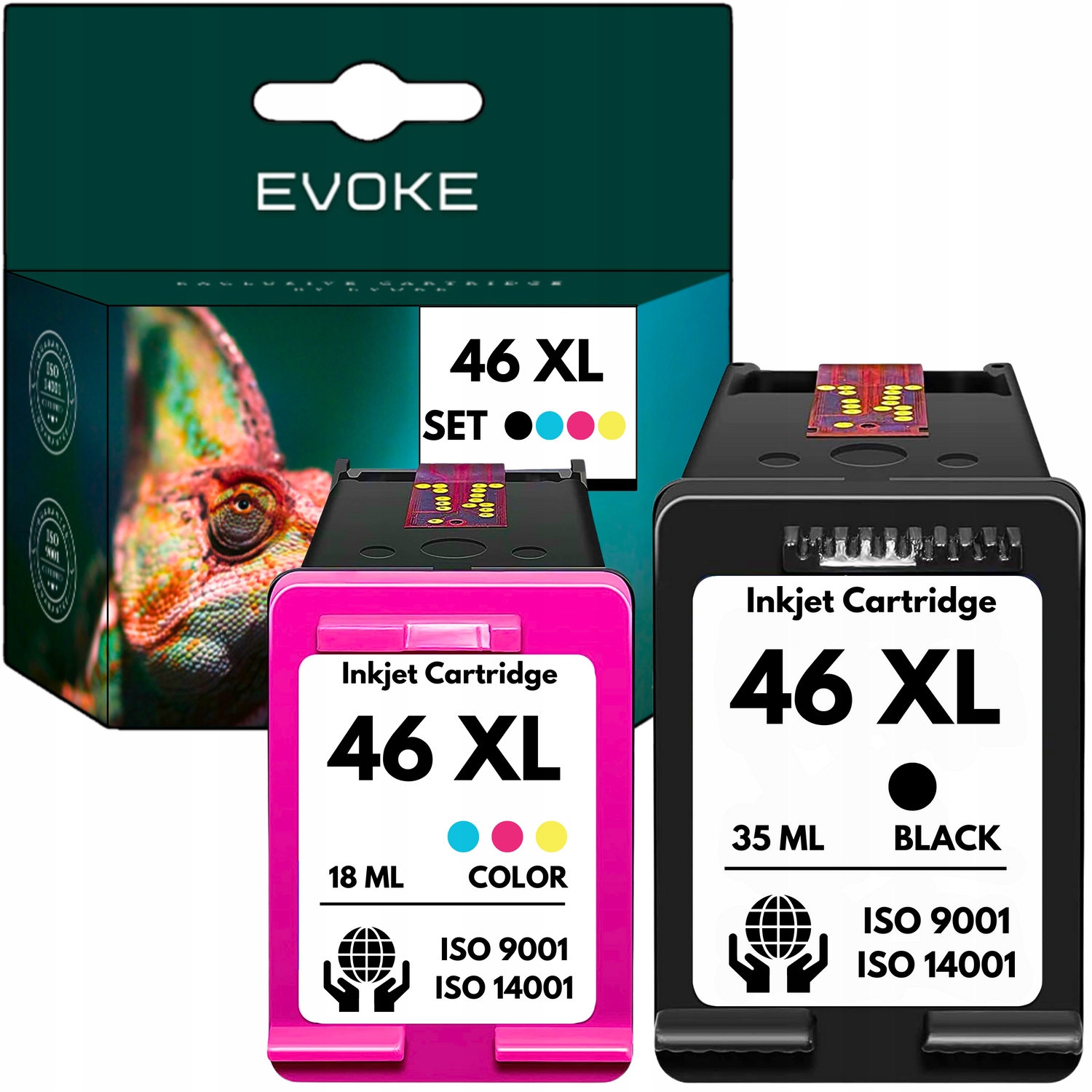 Tusz do drukarki Hp 46 czarny kolor XL Zestaw CZ637AE CZ638AE