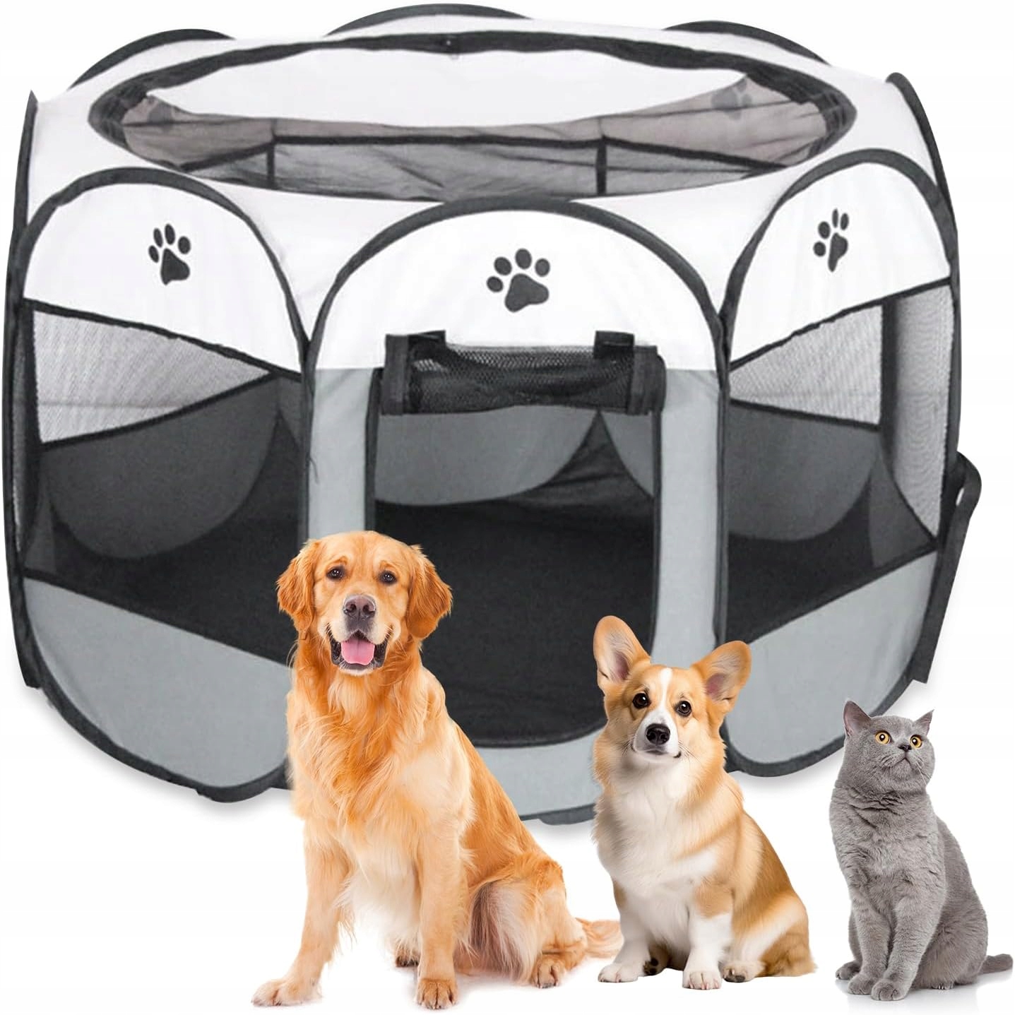 Levně Kotec Velká, přenosná, skládací Pro Psa Kočku Zvířata Pelíšek do domácnosti