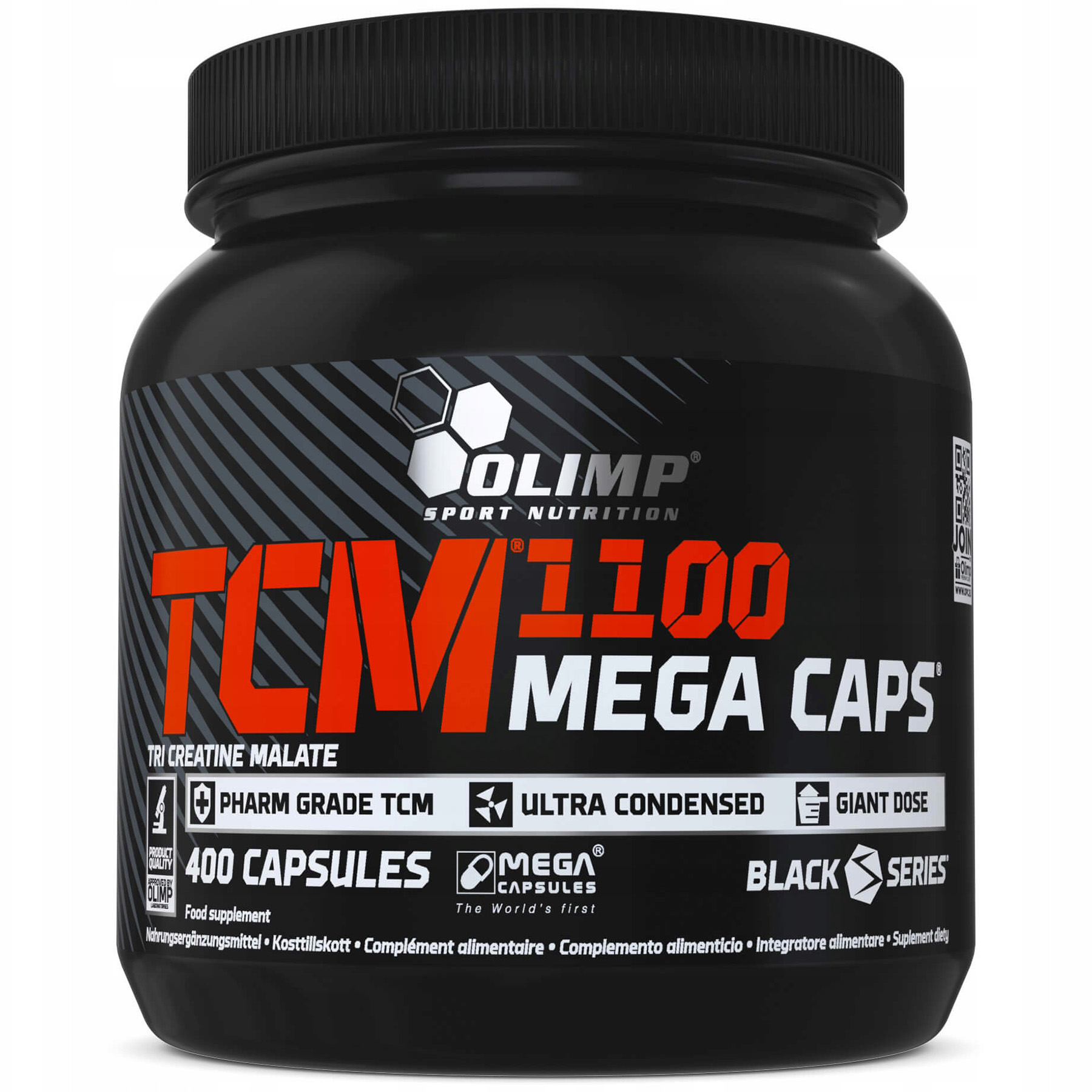 Olimp Tcm 1100MG 400 kapslí Jablečný Kreatin Síla