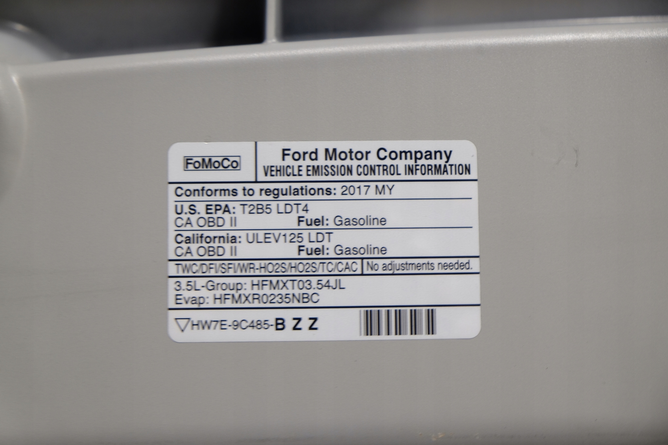 FORD F150 2017-2020 Капот перед америка