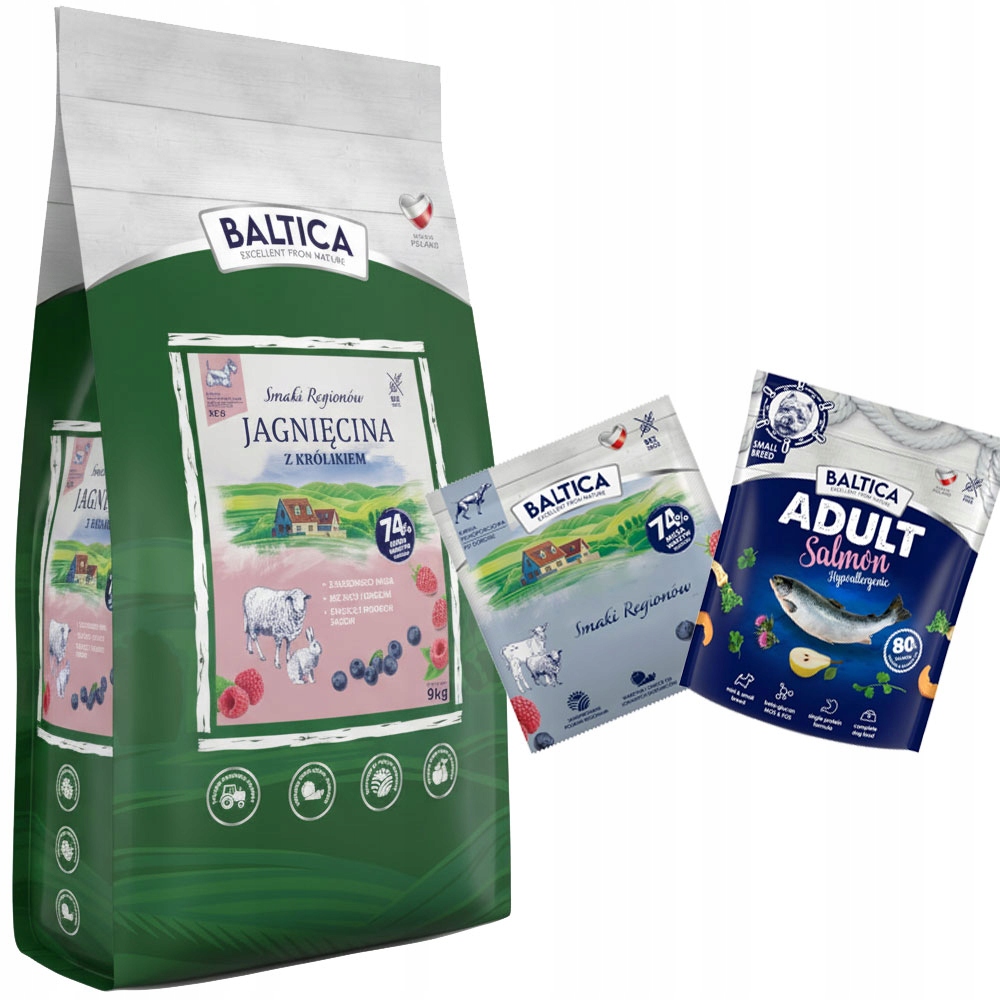 Levně Baltica Příchutě Regionů Jehněčí S Králíkem Xs/s 9 kg Malá Plemena