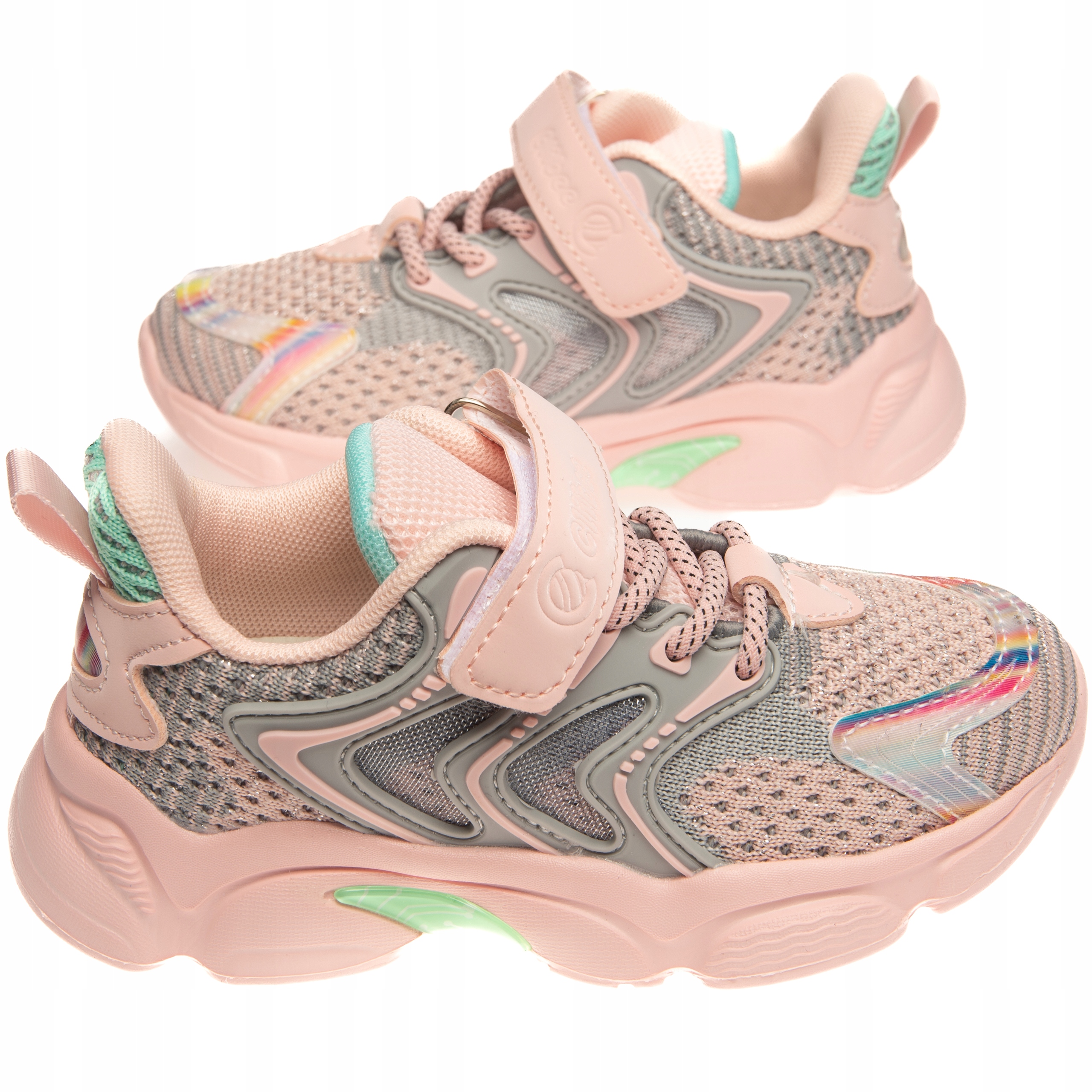 CLIBEE BUTY SPORTOWE DZIEWCZĘCE SIATKI RÓŻOWE 28