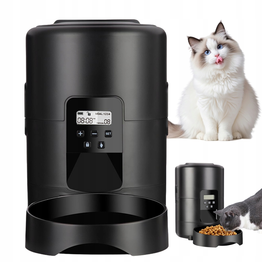 Levně Automatický podavač krmiva 2L s Usb napájením a bateriemi