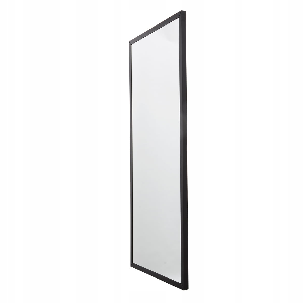 Muubs Washington Nástenné zrkadlo v kovovom ráme 200 cm čierne